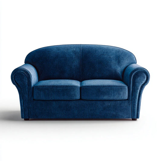sofa 2-osobowa Niebieski 150 x 85 x 88 cm z pokrywą z poliestru