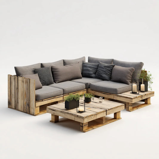 Sofa ogrodowa, 3 części narożnik meble ogrodowe w stałej sosny 250 x 170 x 75 cm